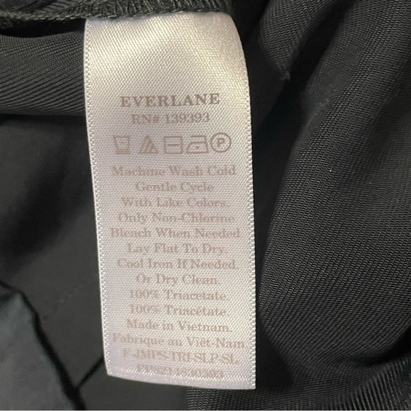 EVERLANE Japanese GoWeave Slip Jumpsuit in Black - Picture 7 of 7